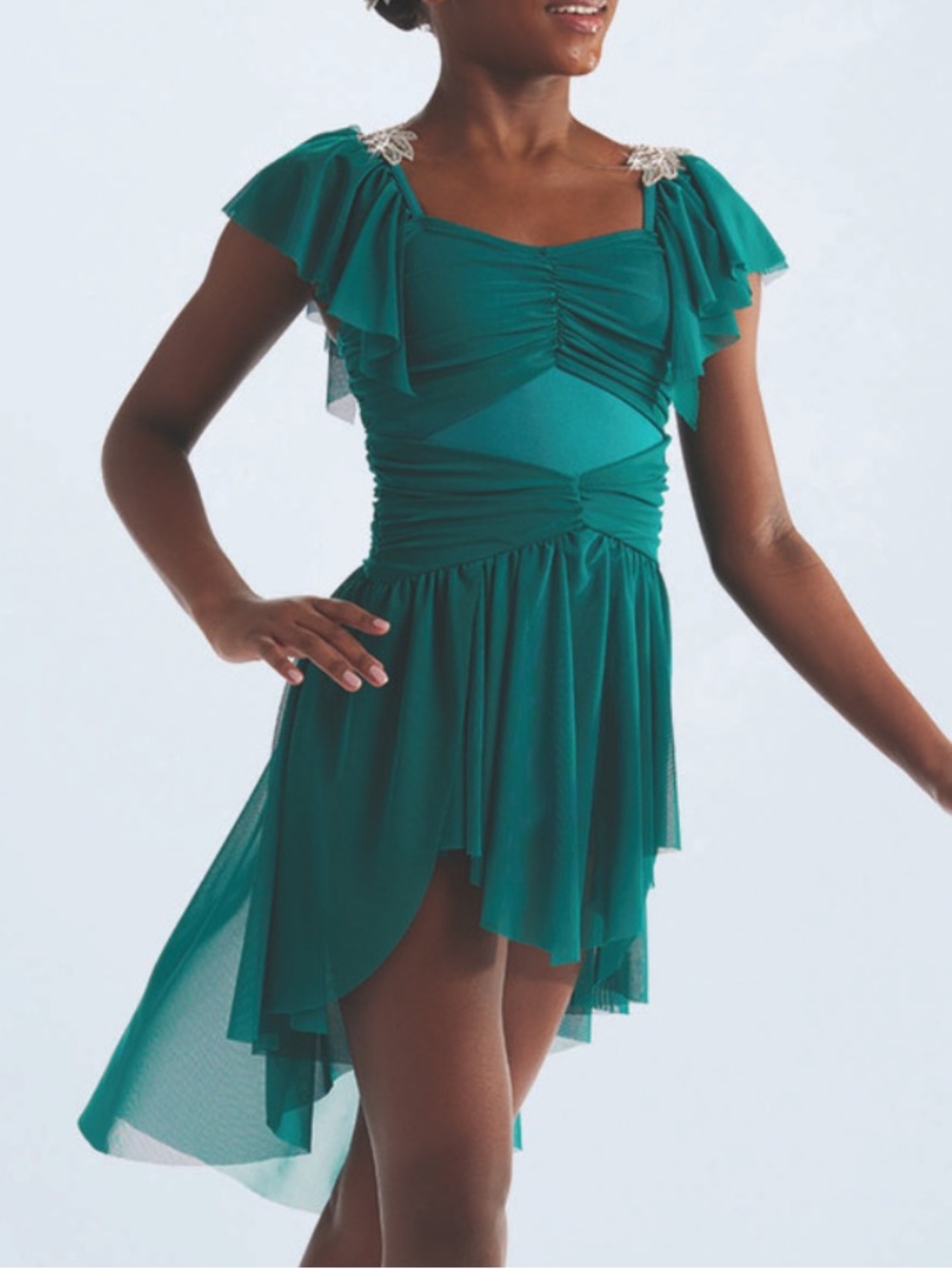 Weissman Teal Lyrical Dress Dance Costume